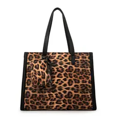 AMPHORA - Cartera tote nora grande animal print