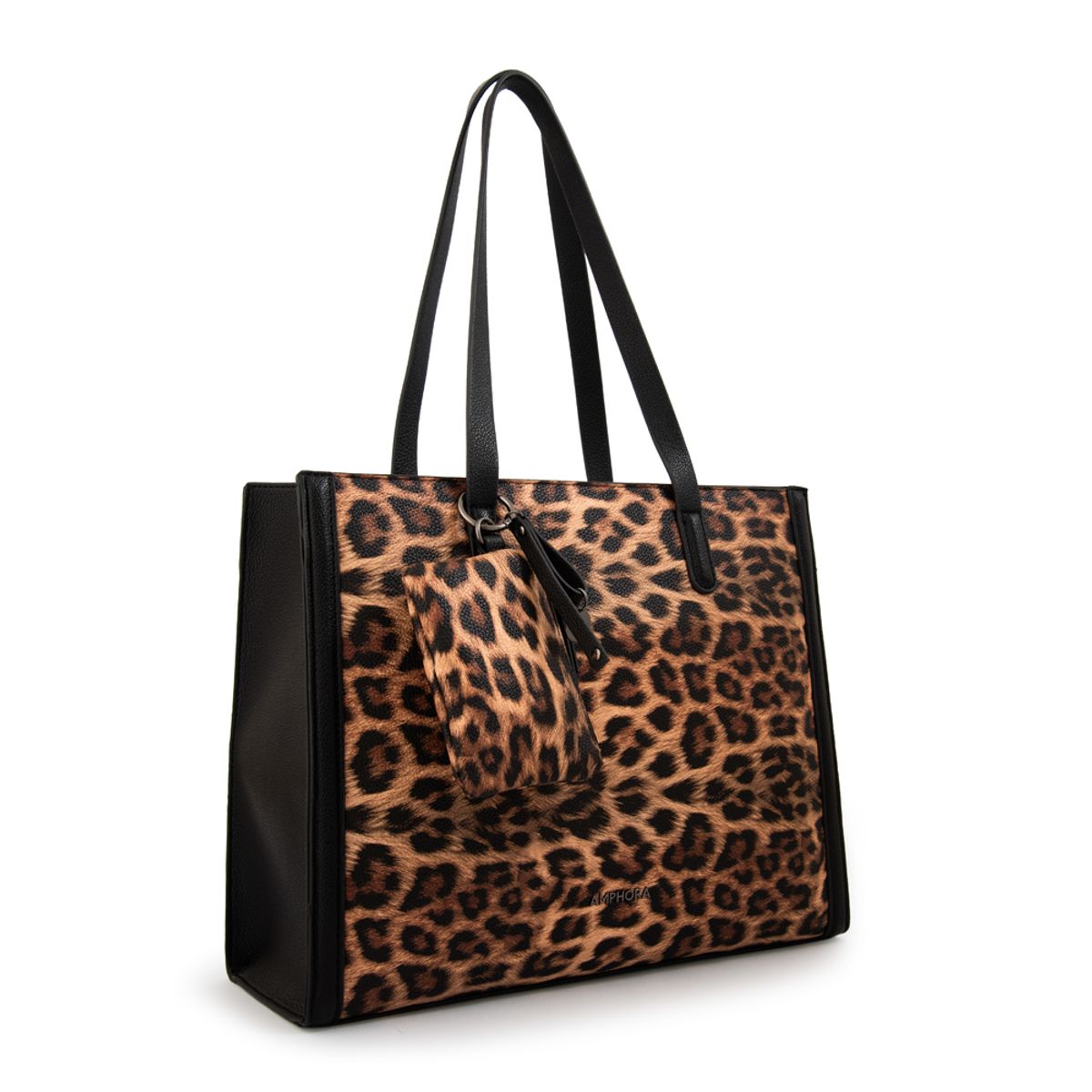 AMPHORA - Cartera tote nora grande negro especial