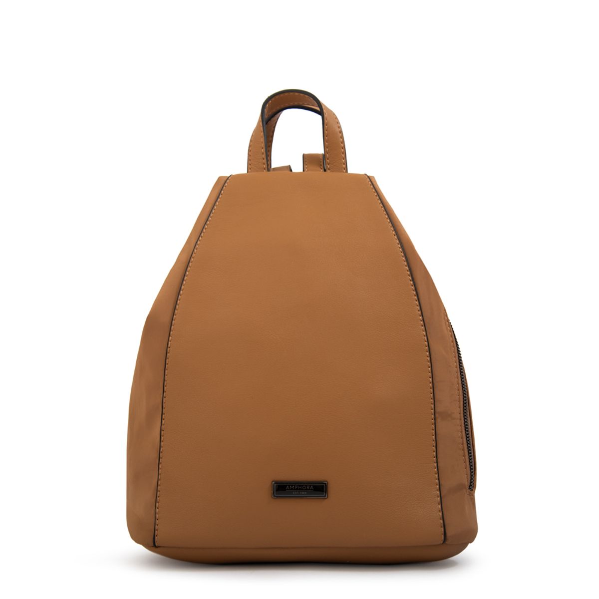 AMPHORA - Mochila cloe mediana beige oscuro