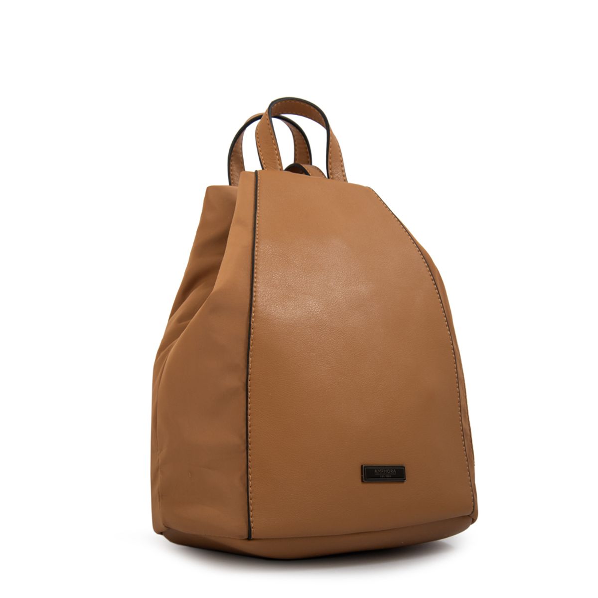 AMPHORA - Mochila cloe mediana beige oscuro