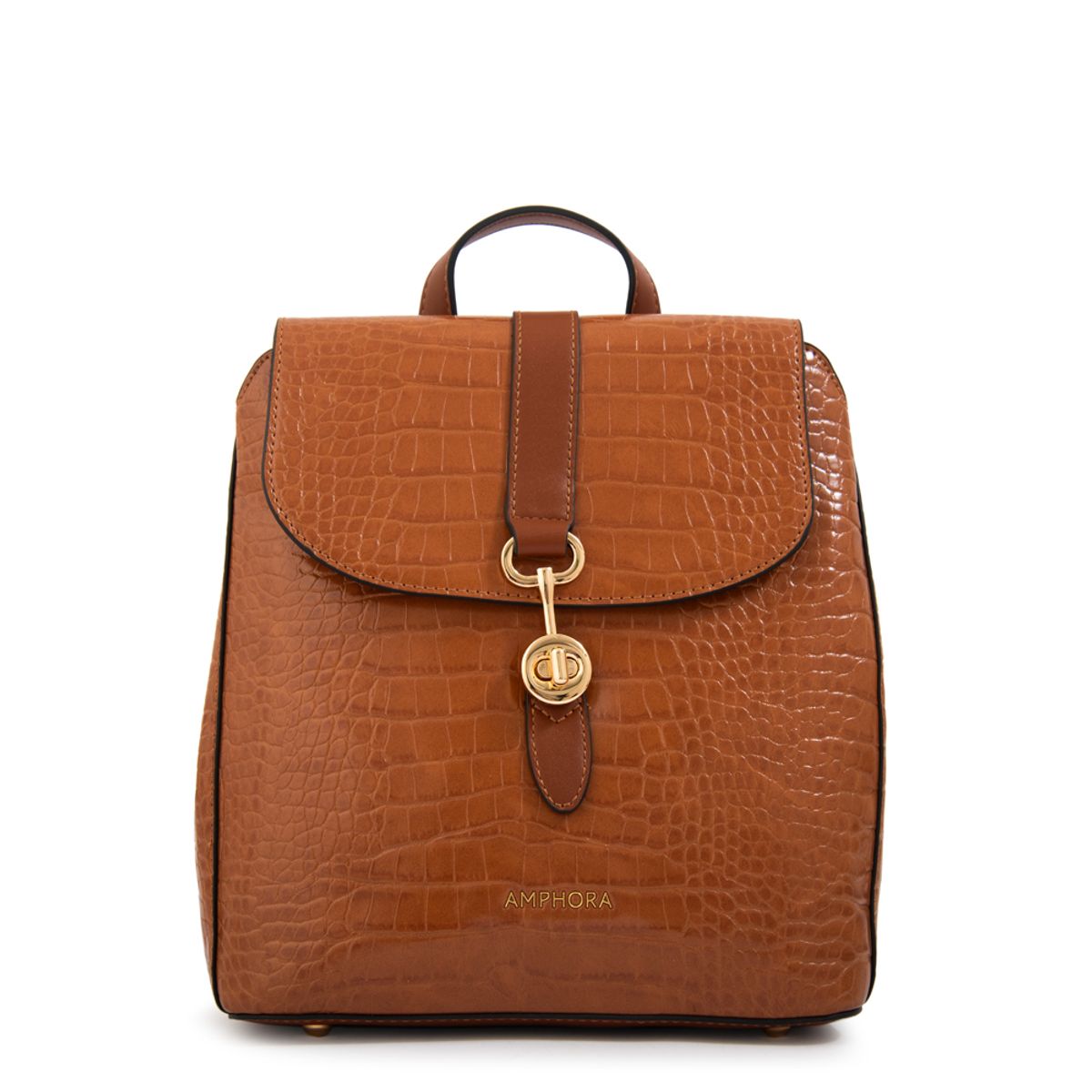 AMPHORA - Mochila jenny mediana café