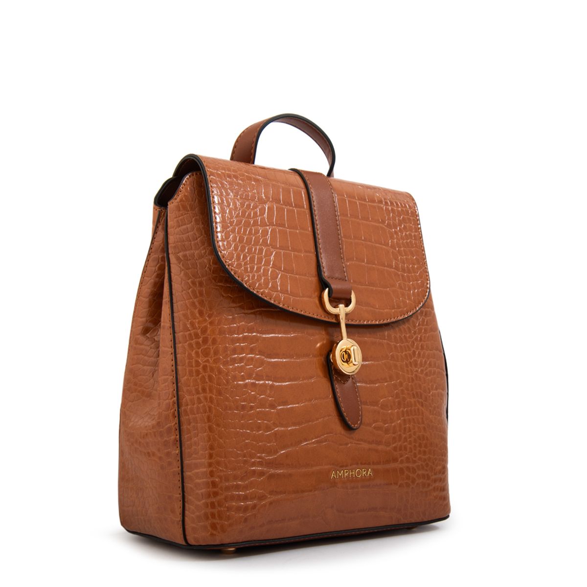 AMPHORA - Mochila jenny mediana café