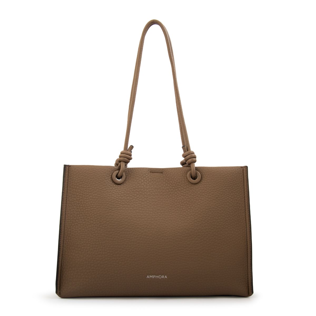 AMPHORA - Cartera tote rose grande taupe oscuro
