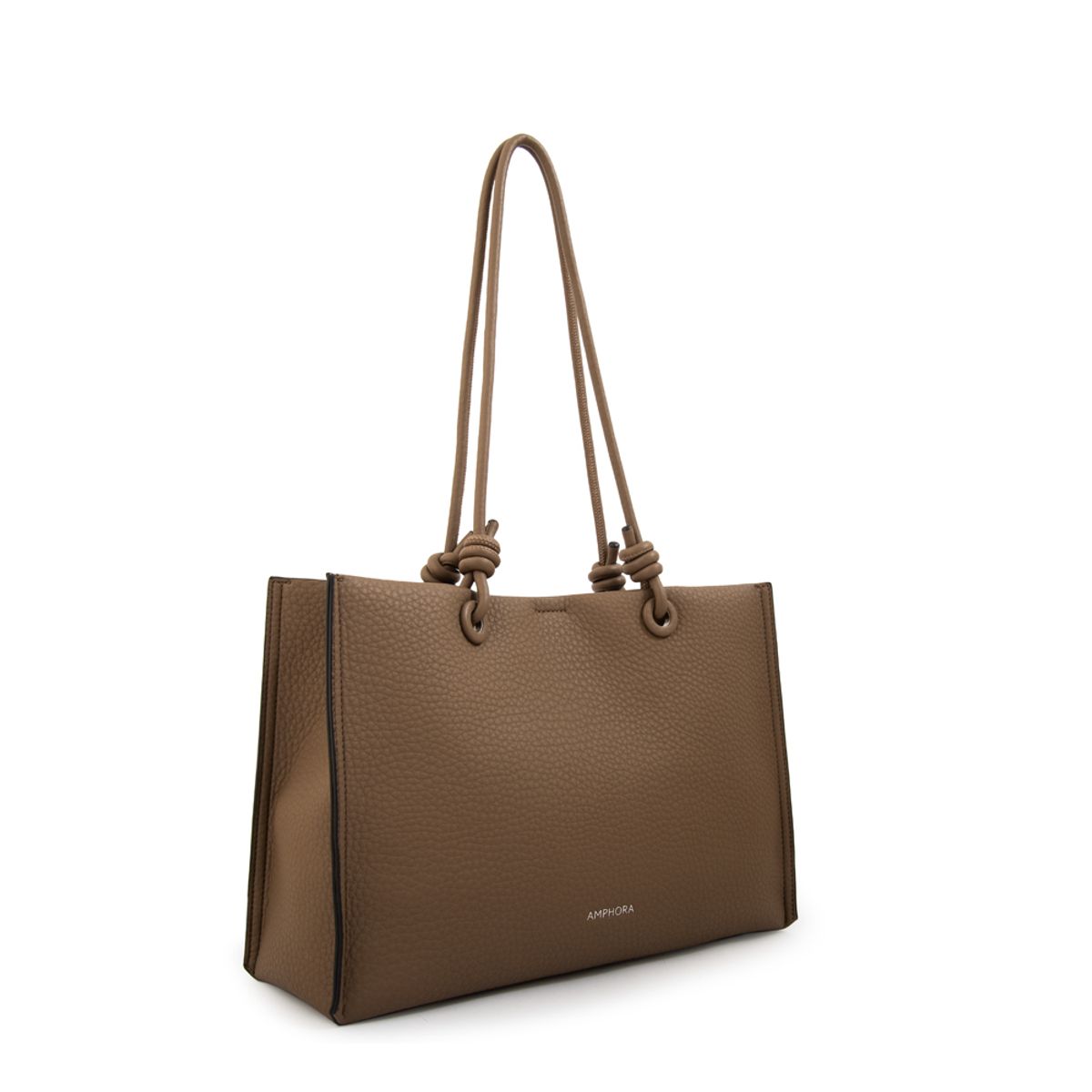 AMPHORA - Cartera tote rose grande taupe oscuro