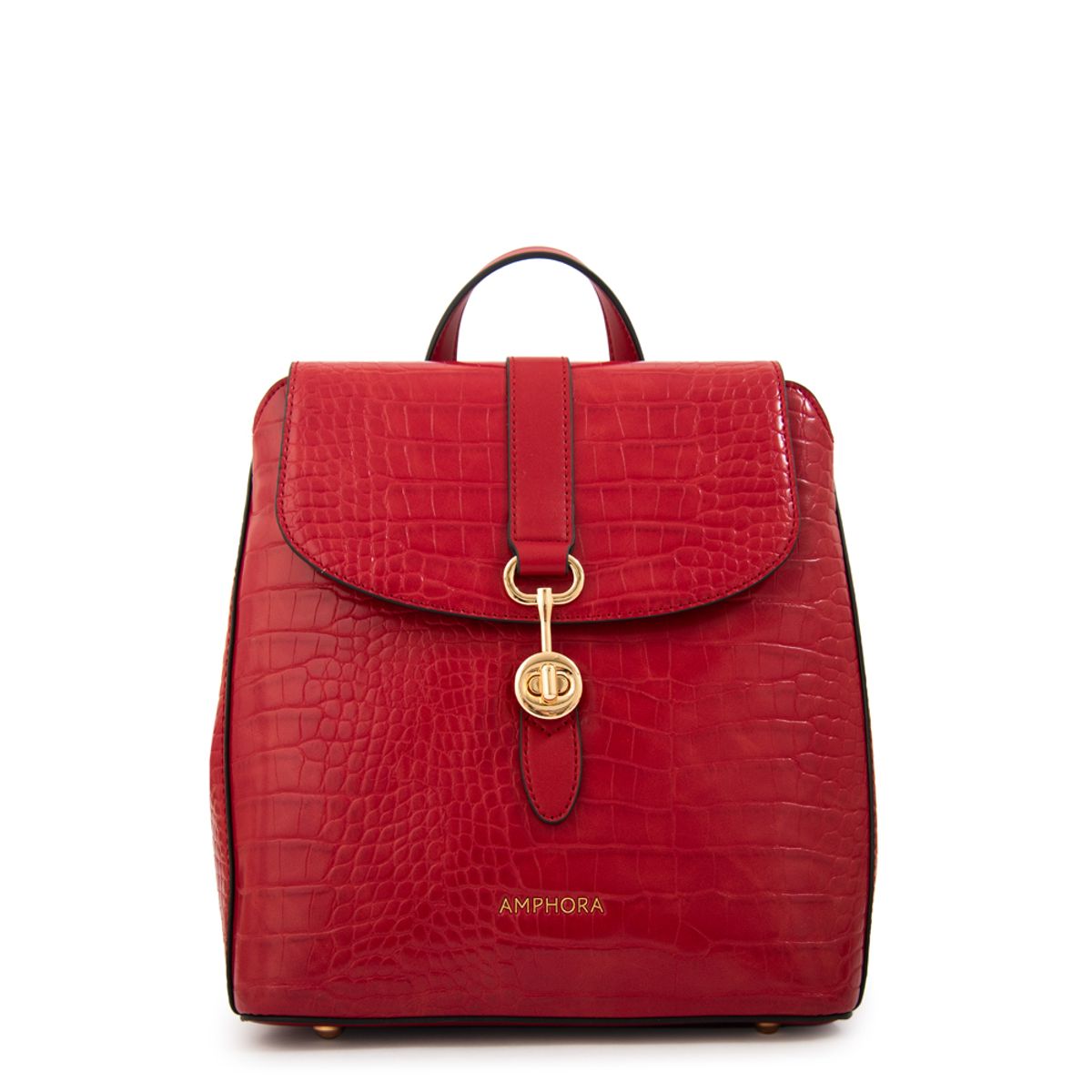 AMPHORA - Mochila jenny mediana rojo
