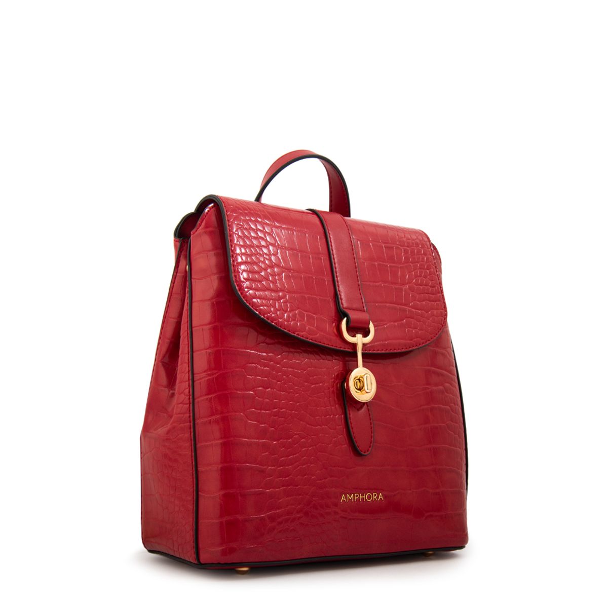 AMPHORA - Mochila jenny mediana rojo