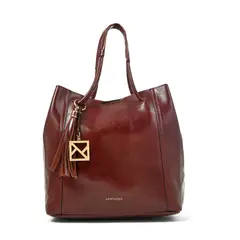AMPHORA - Cartera tote margaret grande burdeo