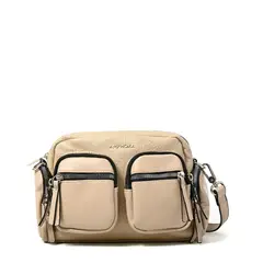 AMPHORA - Cartera bandolera constanza mediana beige