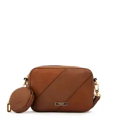 AMPHORA - Cartera bandolera cloe pequeña café