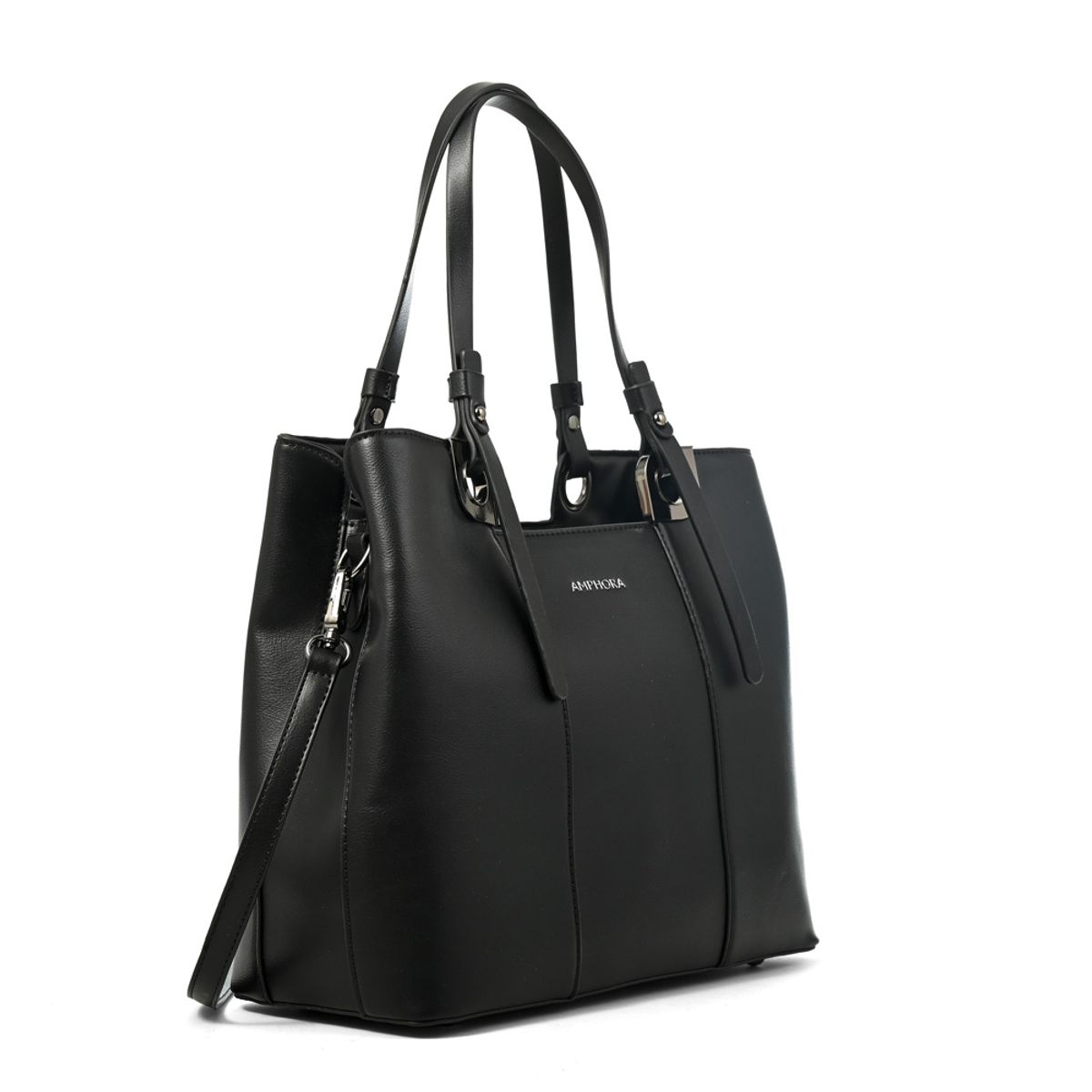 AMPHORA - Cartera tote eliza grande negro