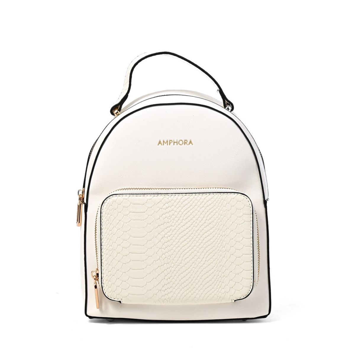 AMPHORA - Mochila macarena pequeña blanco