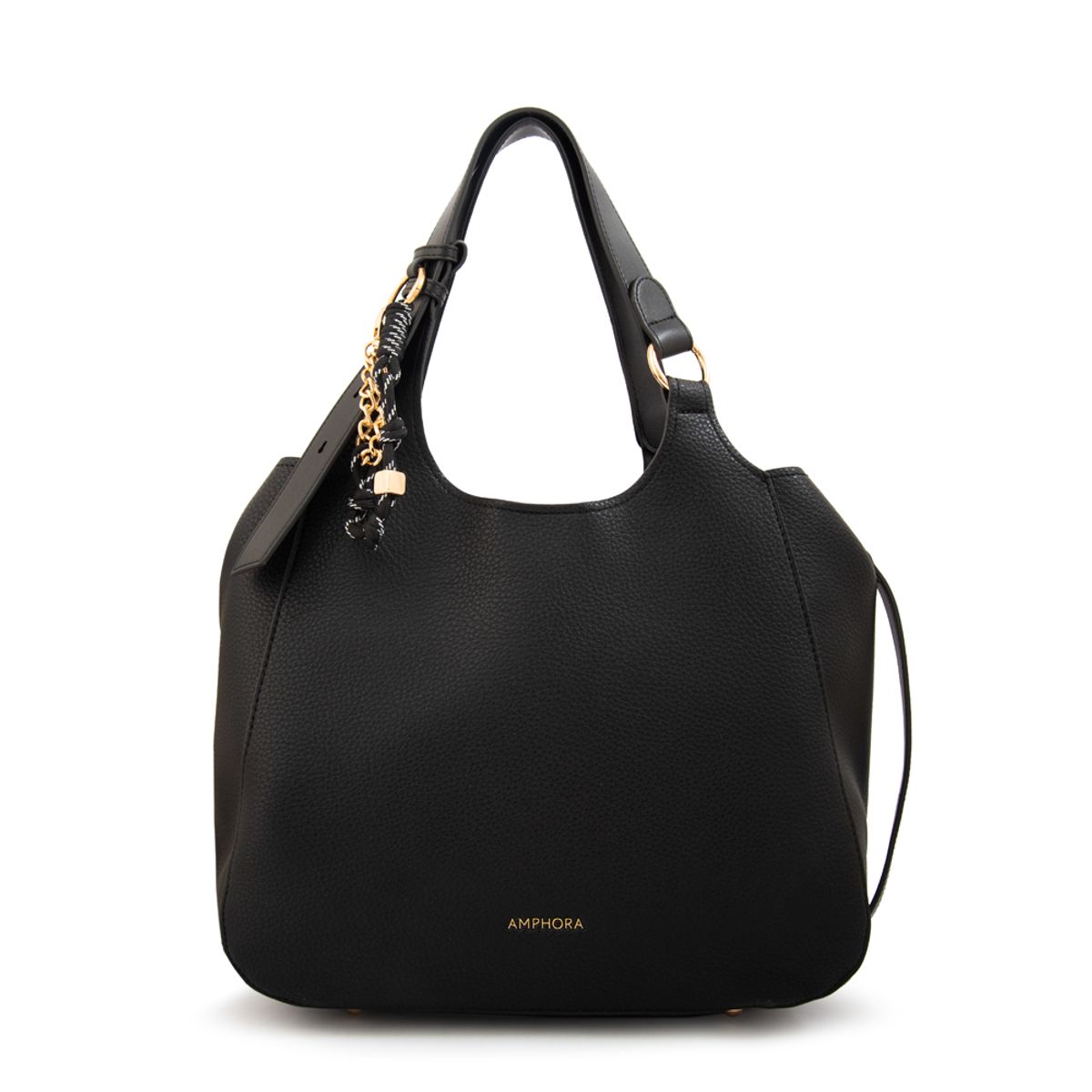 AMPHORA - Cartera tote margot grande negro