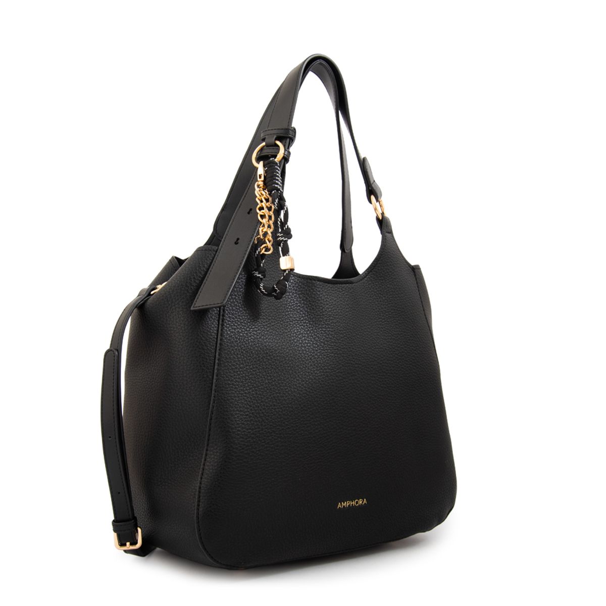 AMPHORA - Cartera tote margot grande negro