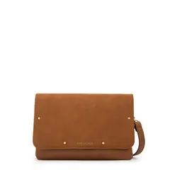AMPHORA - Cartera bandolera graciela pequeña camel