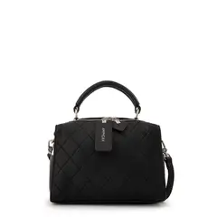 AMPHORA - Cartera tote baul damaris mediana negro