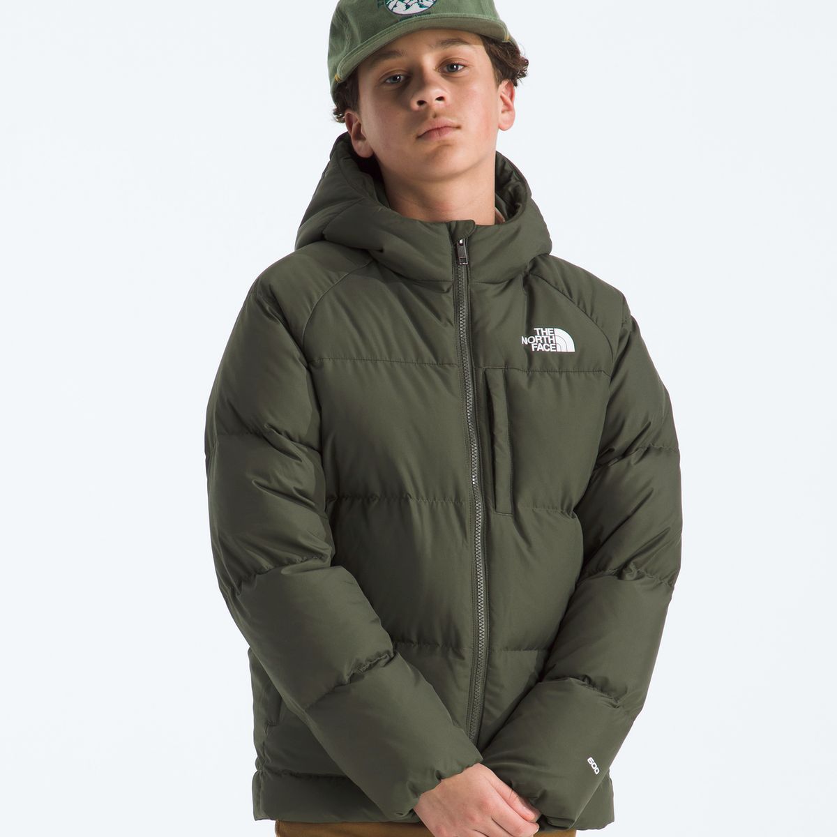THE NORTH FACE - Chaqueta North Down Hooded Jacket Niño Verde Oscuro
