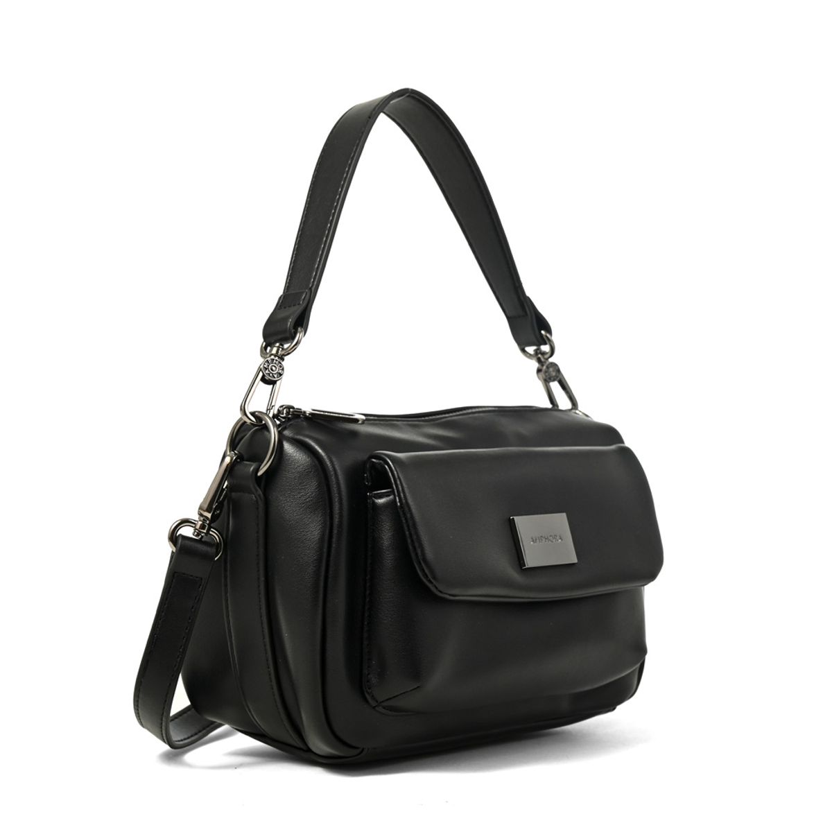 AMPHORA - Cartera bandolera lara pequeña negro