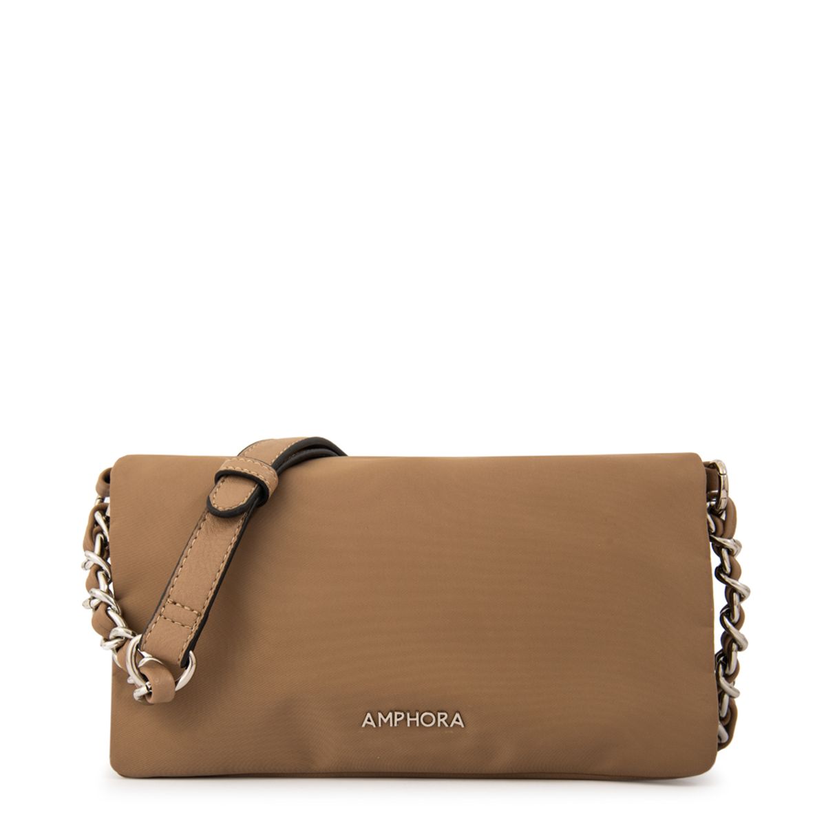 AMPHORA - Cartera bandolera brenda mediana beige oscuro