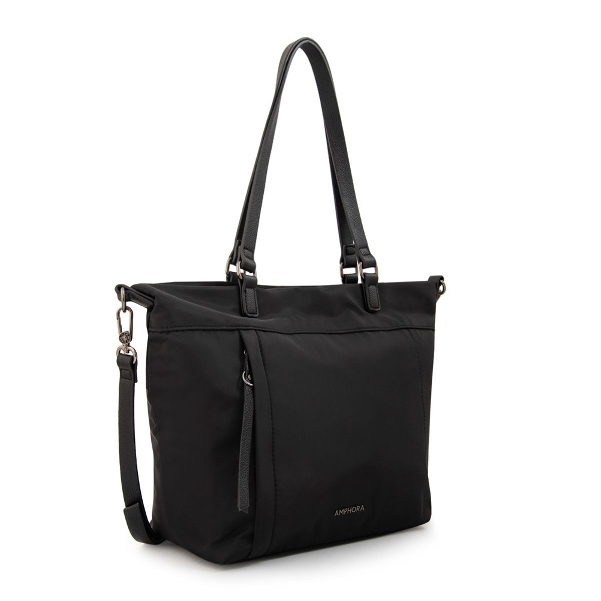 AMPHORA - Cartera tote carolina grande negro