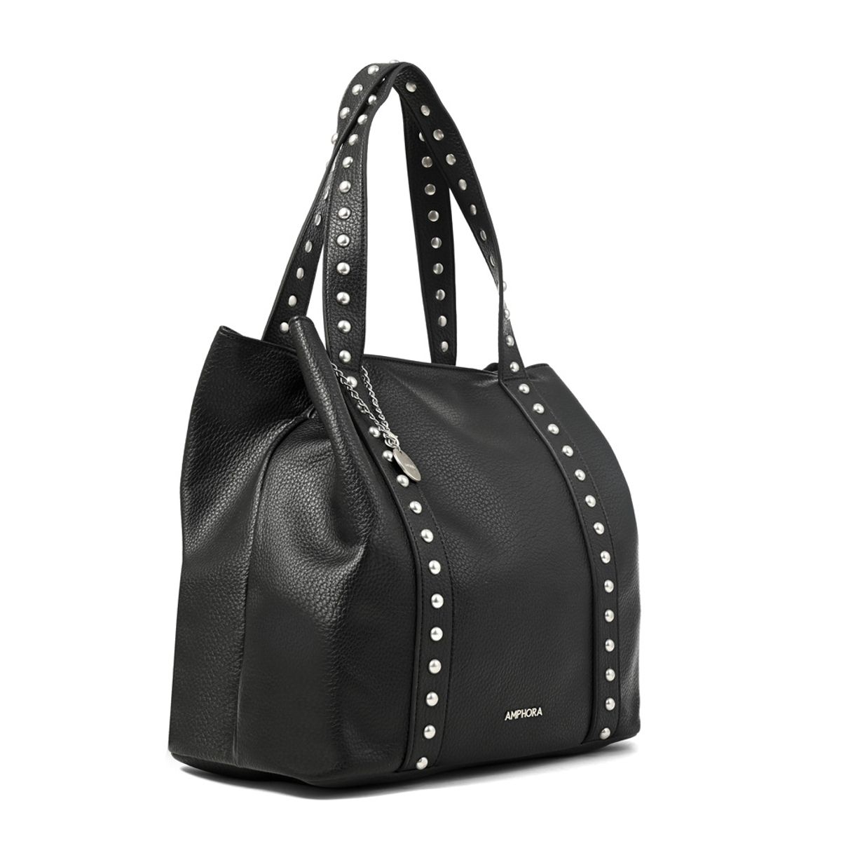 AMPHORA - Cartera tote angela grande negro