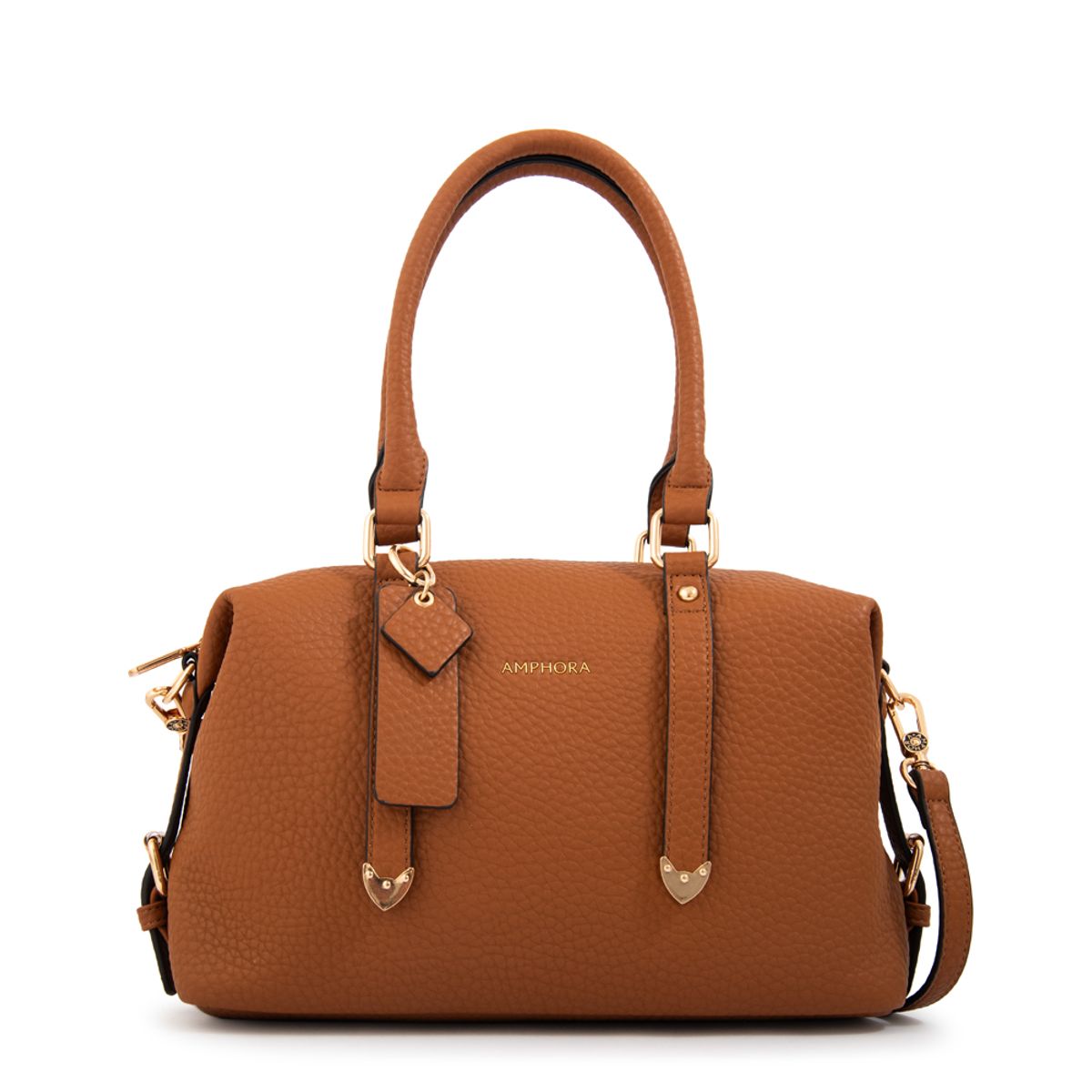 AMPHORA - Cartera tote baul geraldine mediana camel