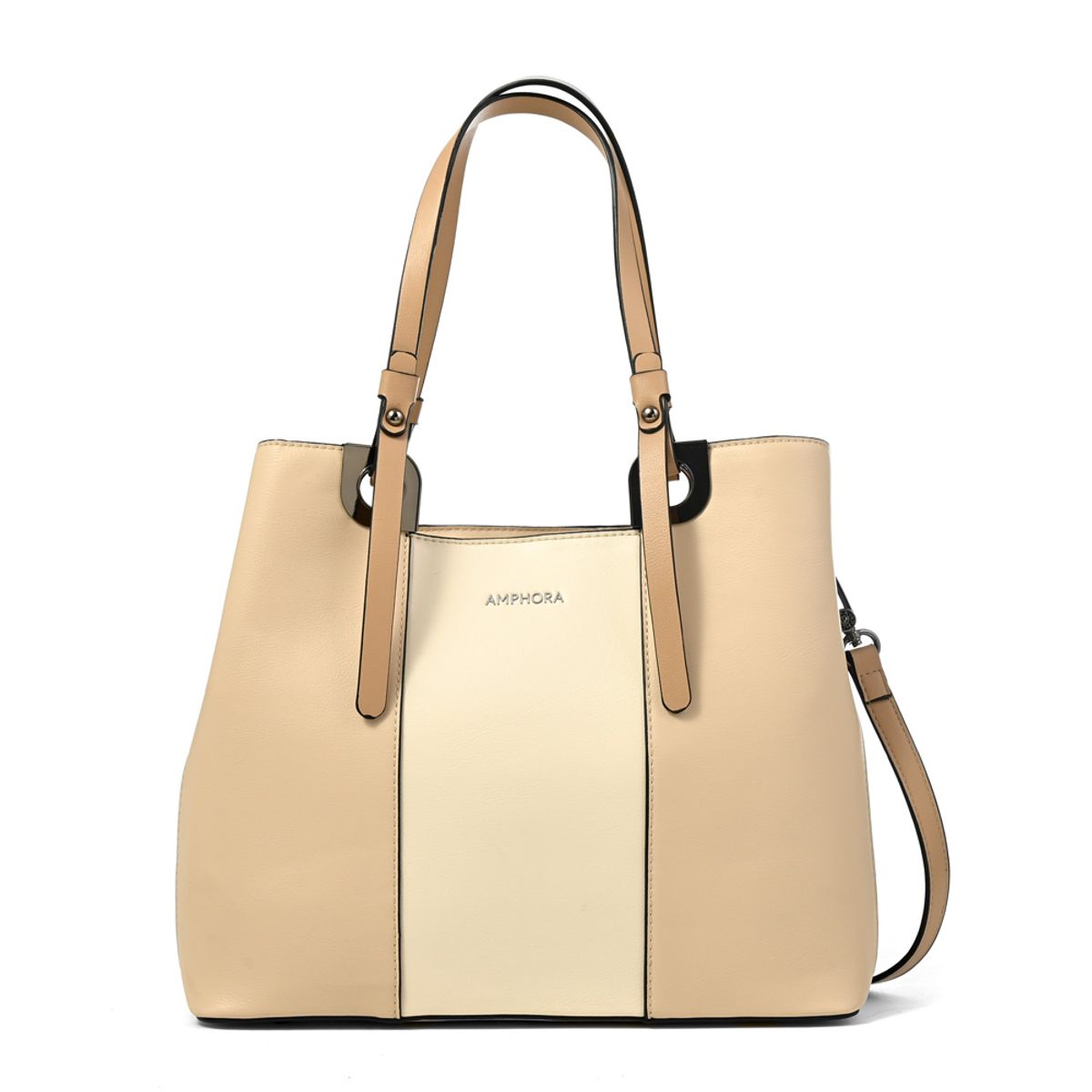 AMPHORA - Cartera tote eliza grande beige