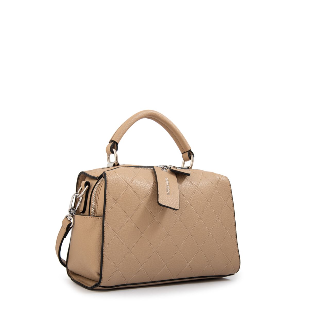 AMPHORA - Cartera tote baul damaris mediana beige