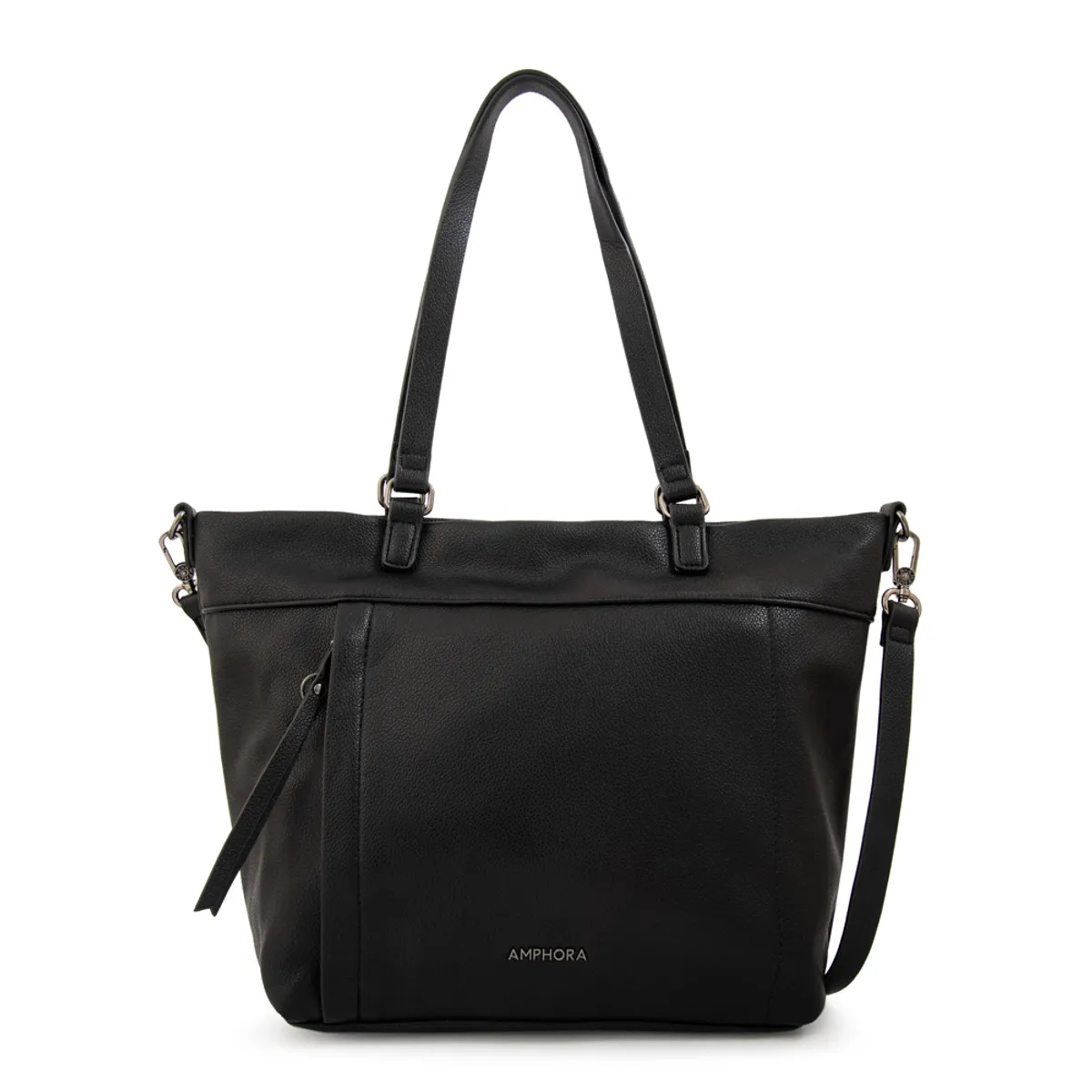 AMPHORA - Cartera tote carolina grande negro