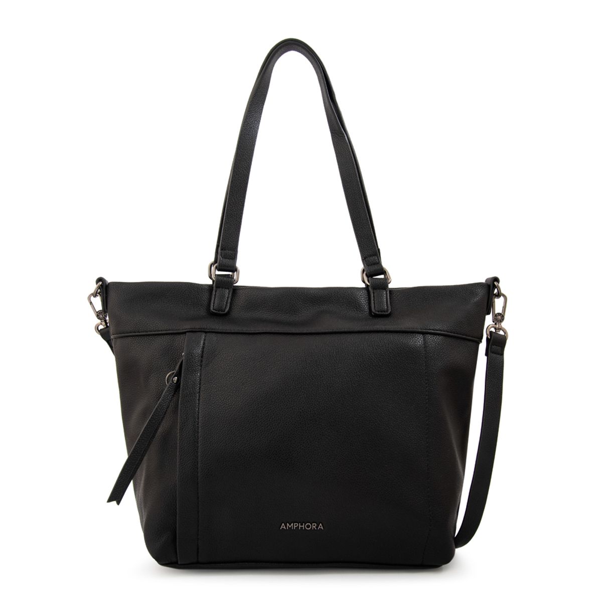AMPHORA - Cartera tote carolina grande negro
