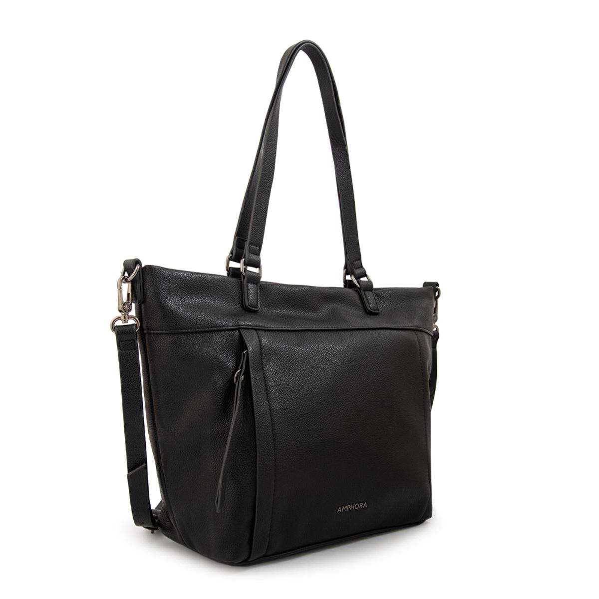 AMPHORA - Cartera tote carolina grande negro
