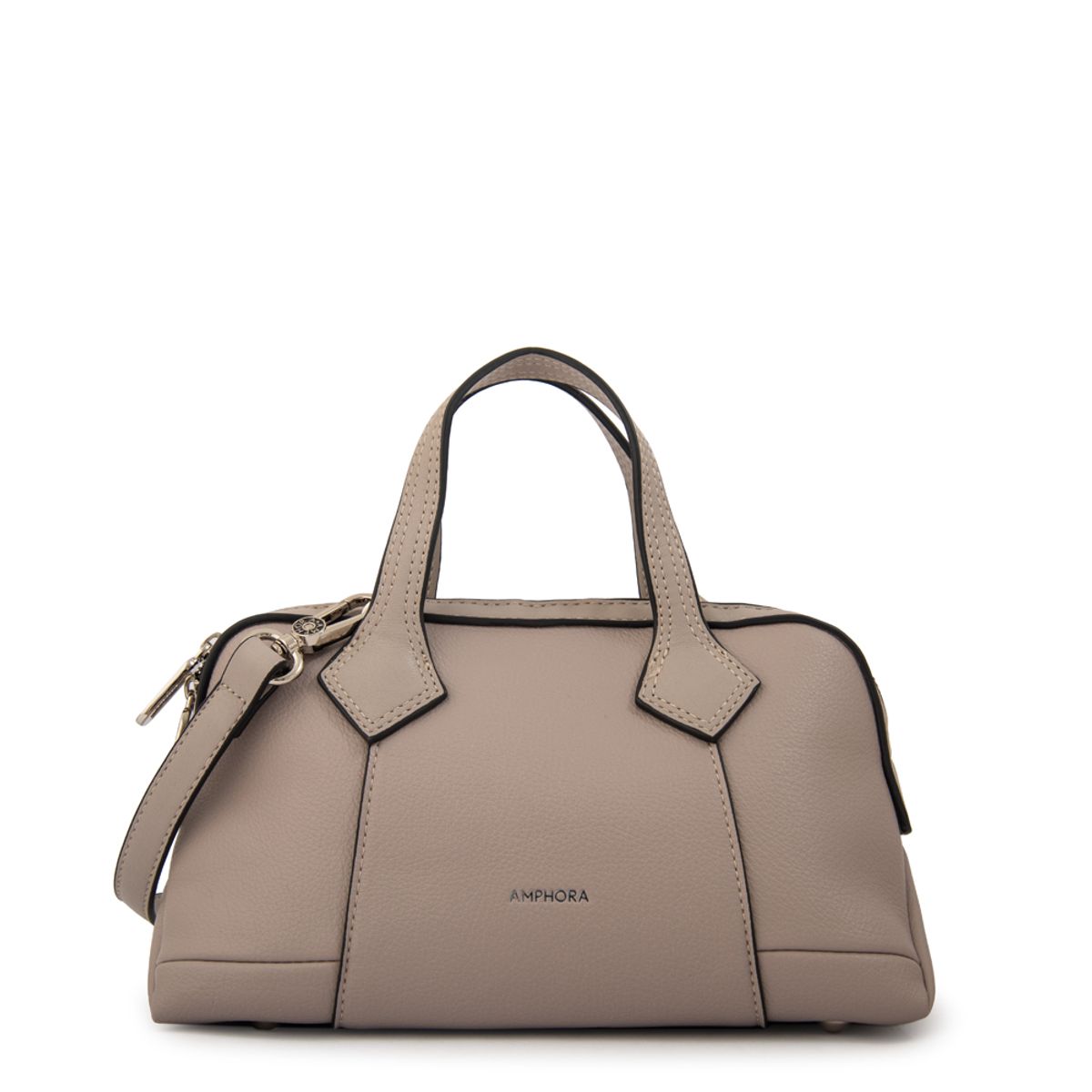 AMPHORA - Cartera bandolera gabriela pequeña gris
