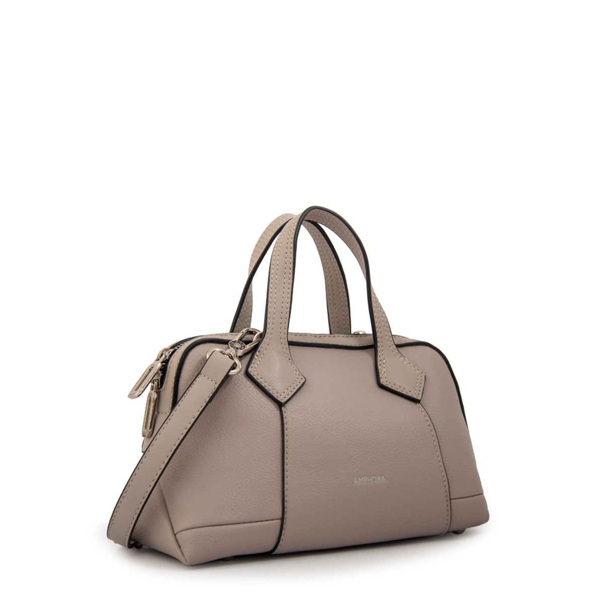 AMPHORA - Cartera bandolera gabriela pequeña gris