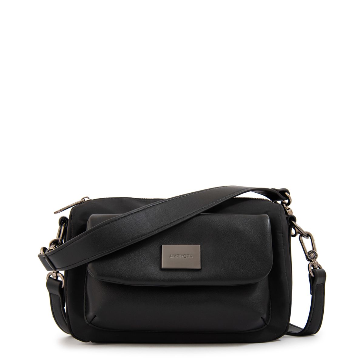 AMPHORA - Cartera bandolera lara pequeña negro