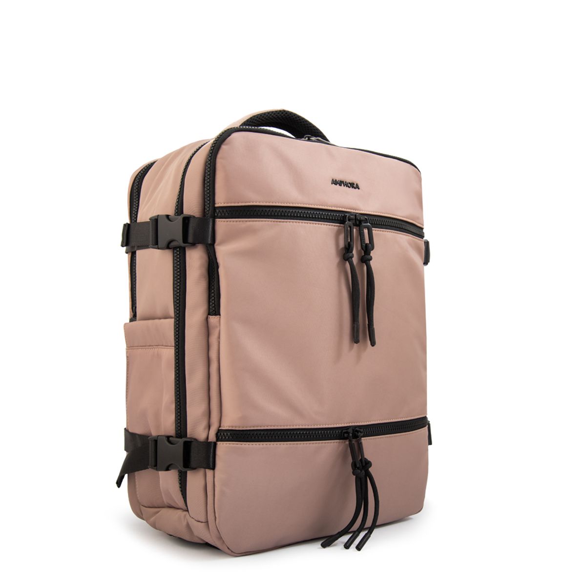AMPHORA - Mochila travel vesta grande beige