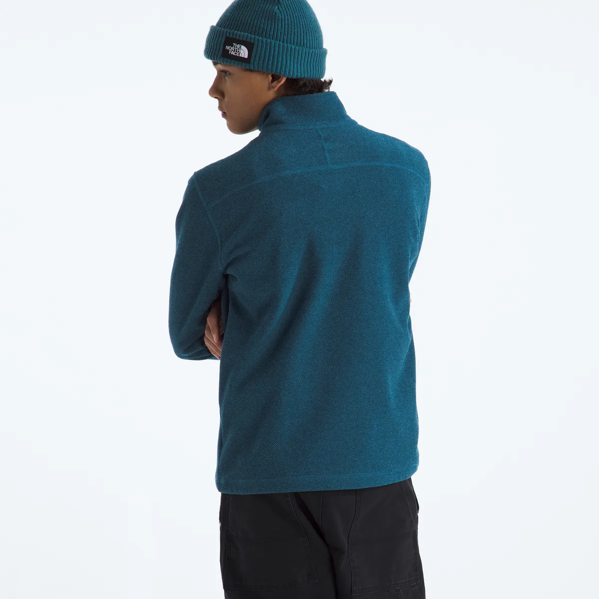THE NORTH FACE - Polar Textured Cap Rock ¼ Zip Hombre Azul