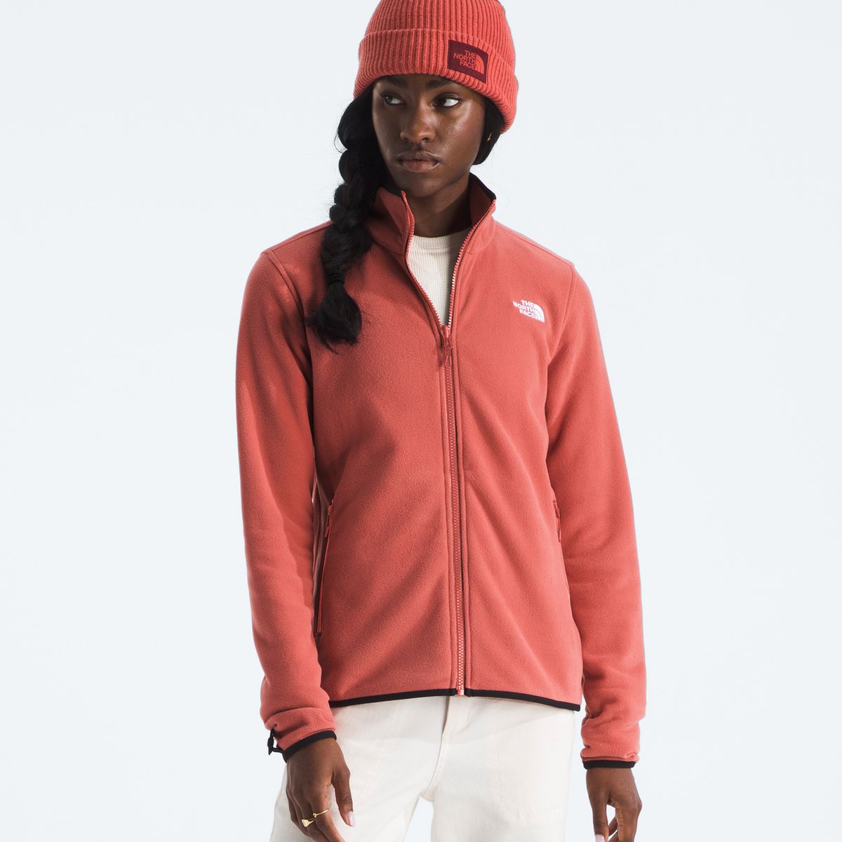 THE NORTH FACE - Polar Glacier Fleece Jacket Mujer Rojo