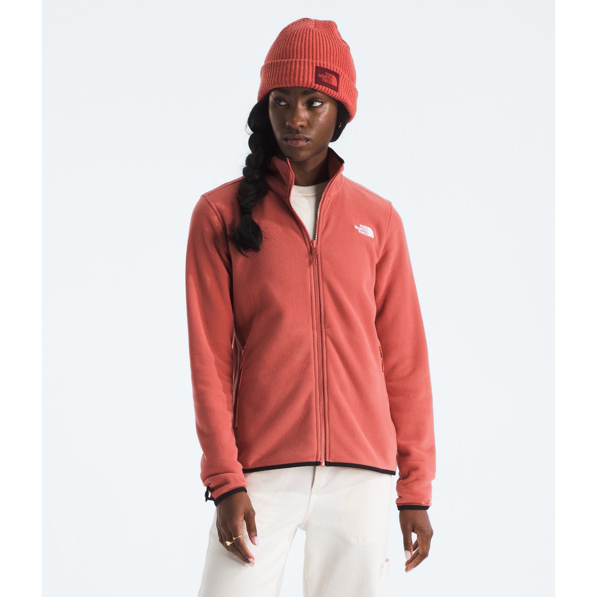 THE NORTH FACE - Polar Glacier Fleece Jacket Mujer Rojo