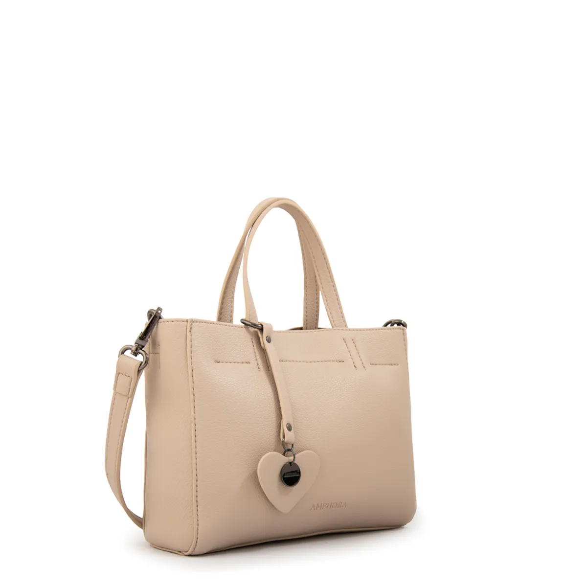AMPHORA - Cartera tote victoria pequeña beige