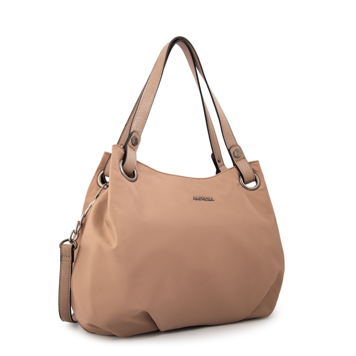 AMPHORA - Cartera tote tres divisiones katherine mediana beige oscuro