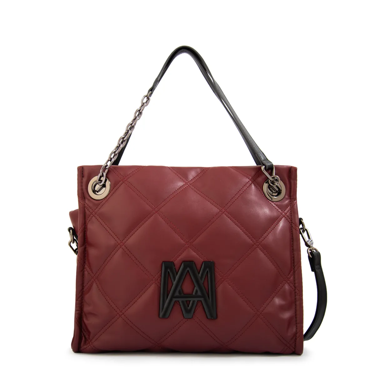 AMPHORA - Cartera tote lexi grande burdeo
