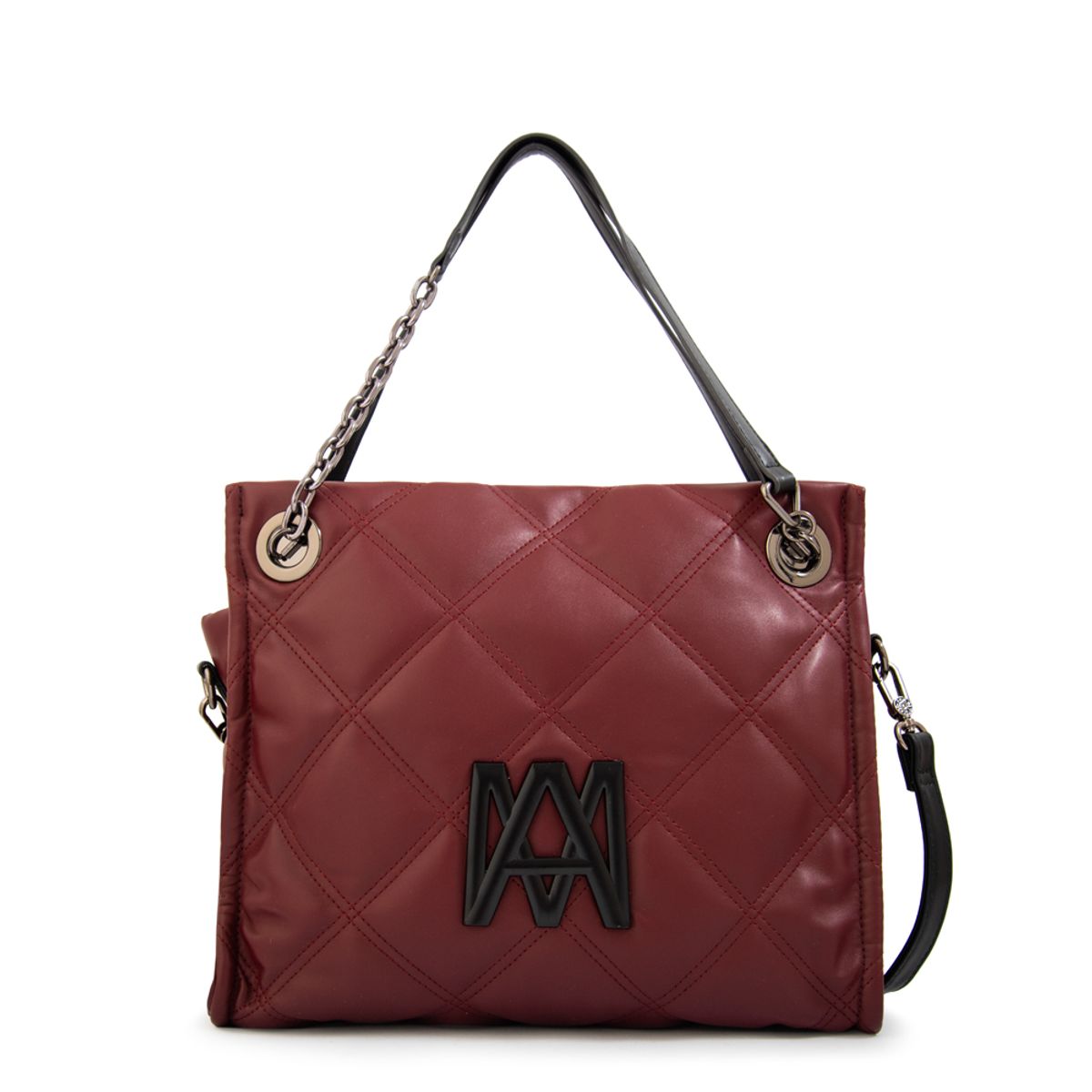 AMPHORA - Cartera tote lexi grande burdeo