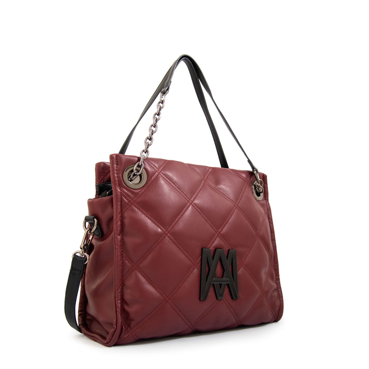 AMPHORA - Cartera tote lexi grande burdeo