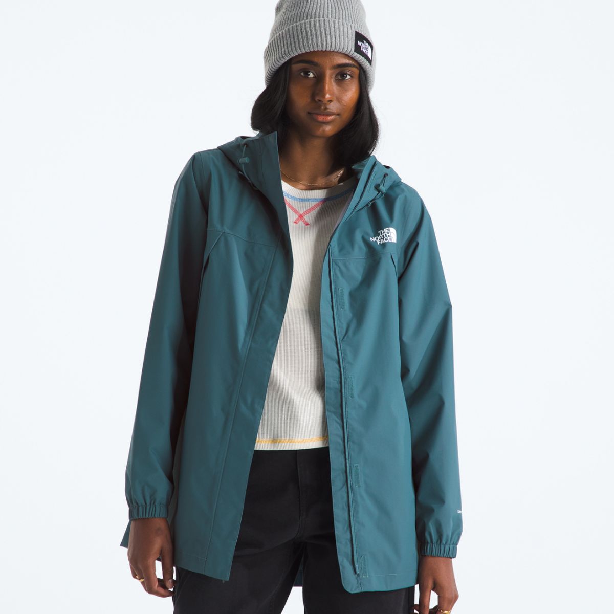THE NORTH FACE - Chaqueta Impermeable Antora Rain Parka Mujer Azul