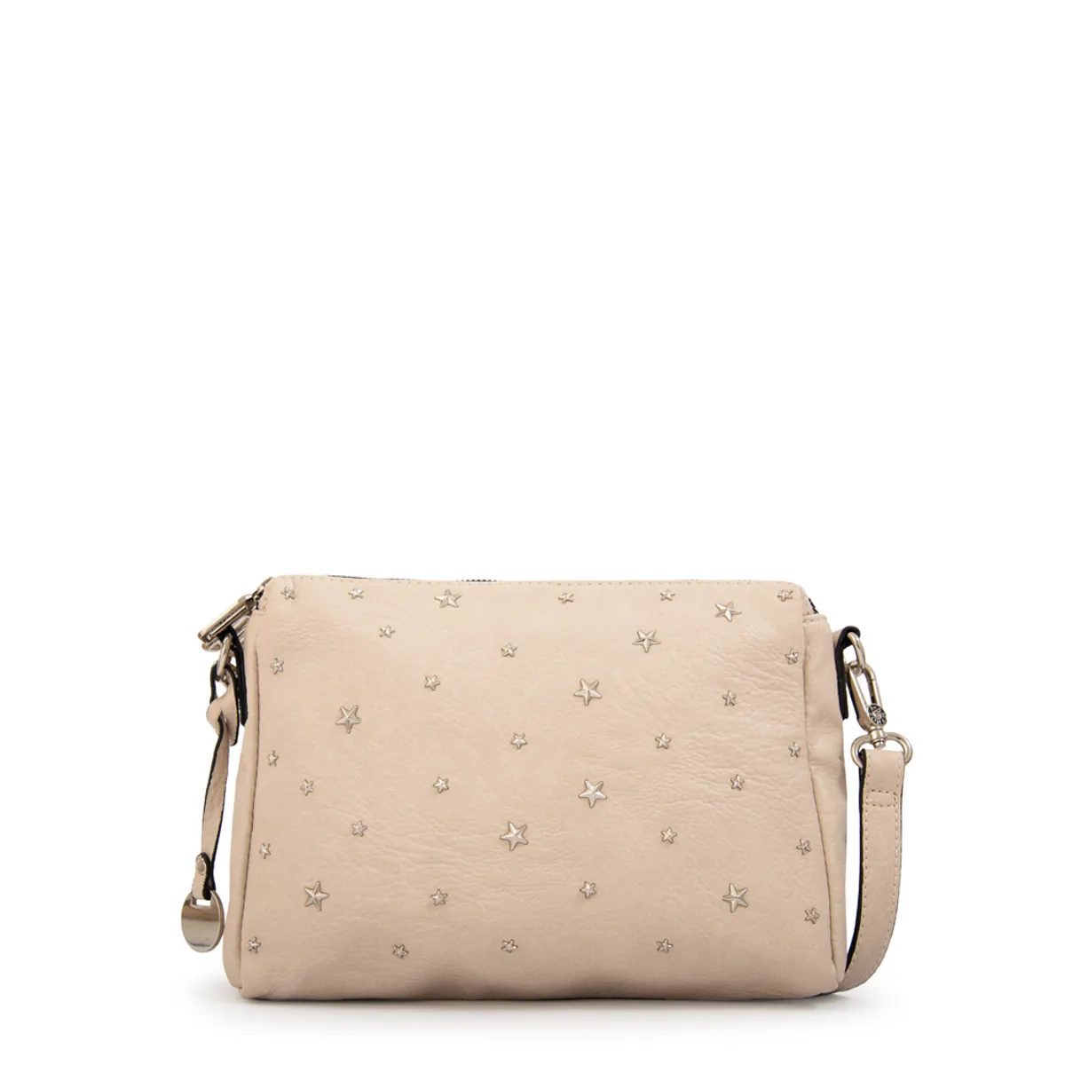 AMPHORA - Cartera bandolera nuit mediana beige