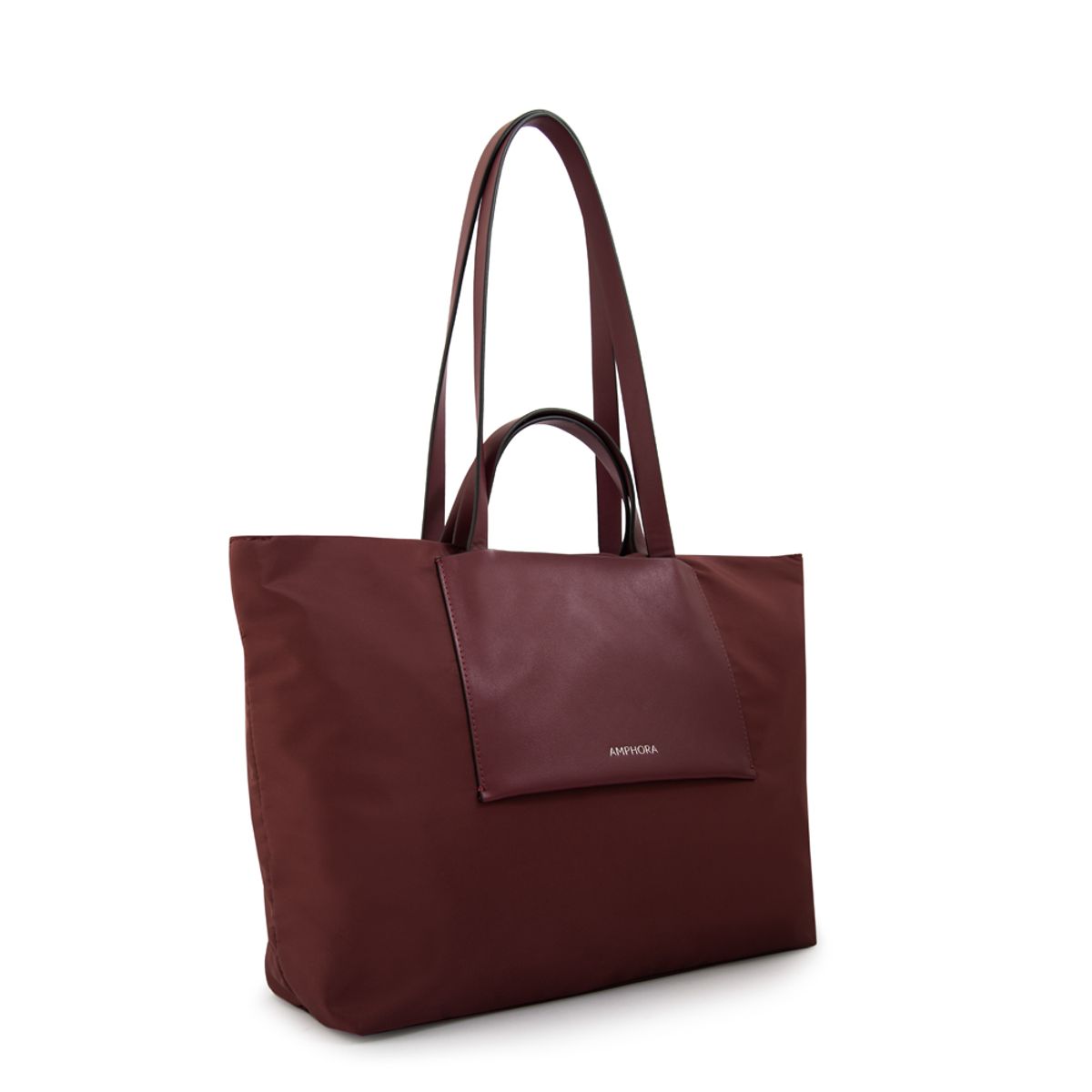 AMPHORA - Cartera tote bote nadia grande burdeo
