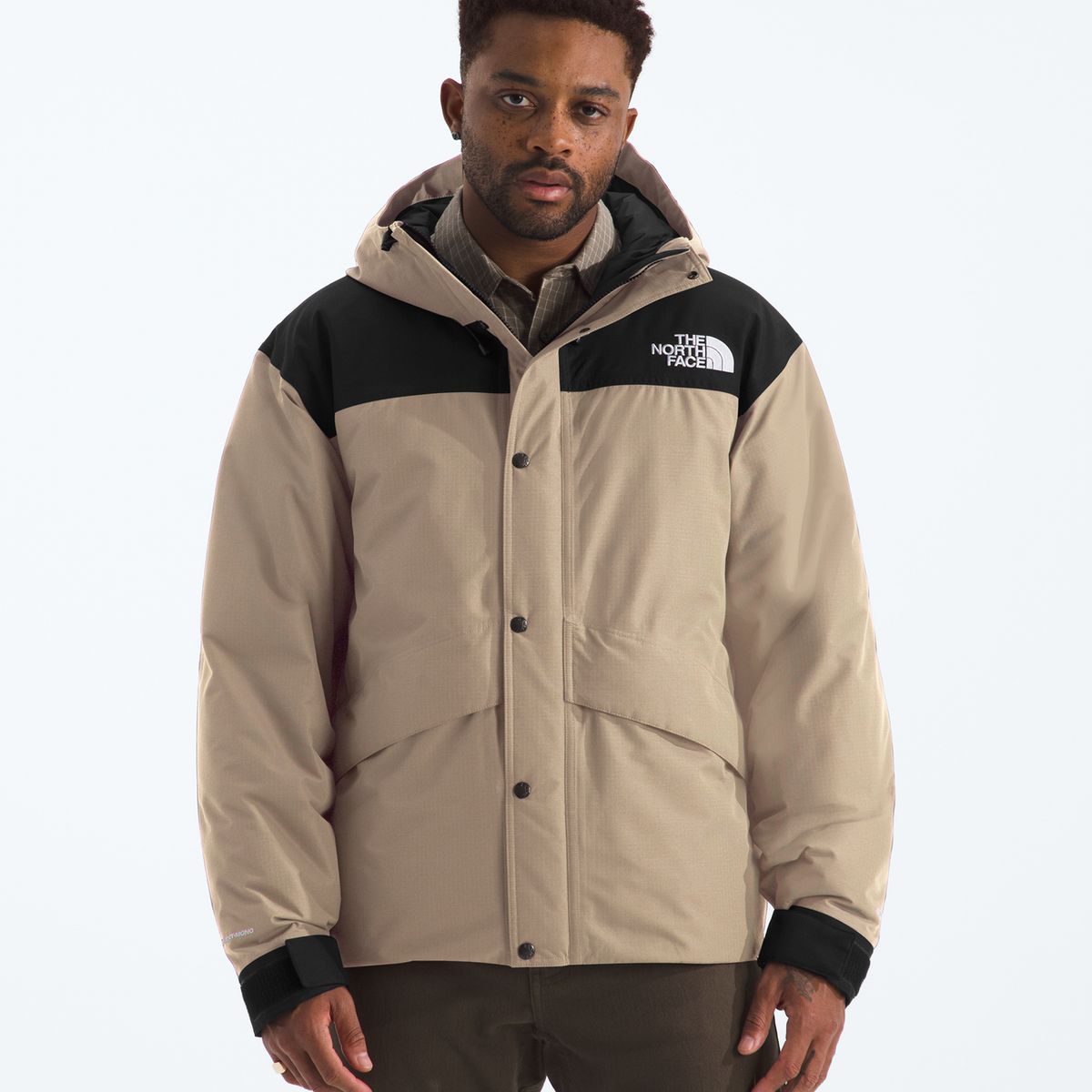 THE NORTH FACE - Chaqueta Mountain Down Jacket Hombre Café Claro