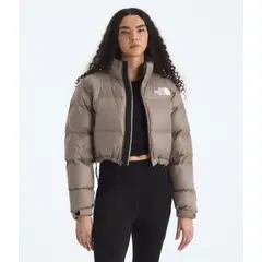 THE NORTH FACE - Chaqueta De Pluma 1996 Retro Nuptse Short Mujer Café Claro