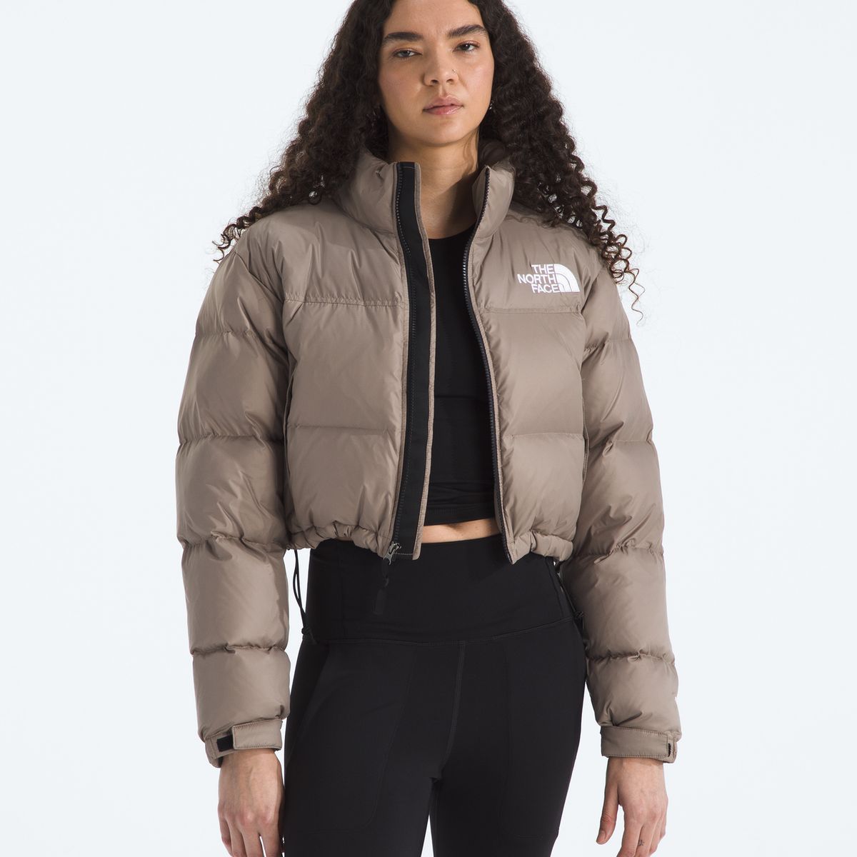 THE NORTH FACE - Chaqueta De Pluma 1996 Retro Nuptse Short Mujer Café Claro
