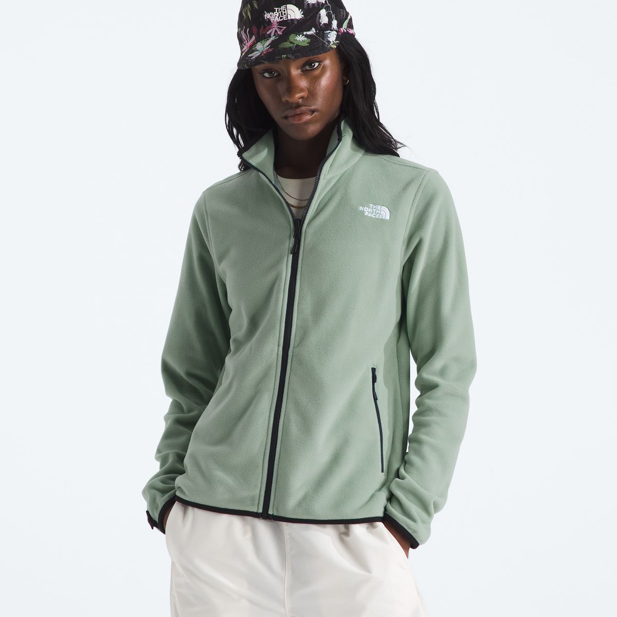 THE NORTH FACE - Polar Glacier Fleece Jacket Mujer Verde Claro