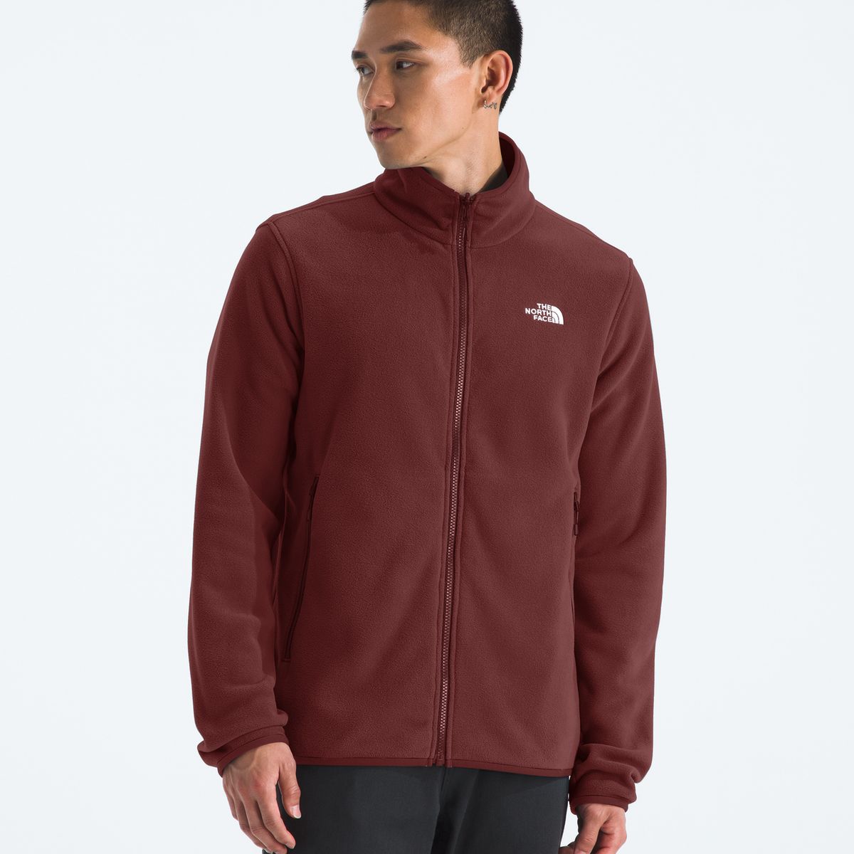 THE NORTH FACE - Chaqueta Glacier Fleece Jacket Hombre Burdeo